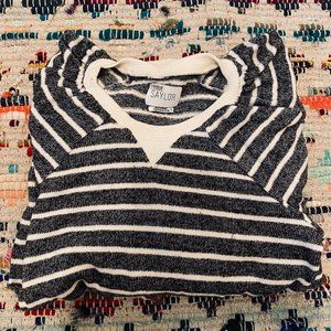 Anthropologie, Grey Striped Sweater
